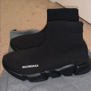 Balenciaga Speed Runners in Triple Black